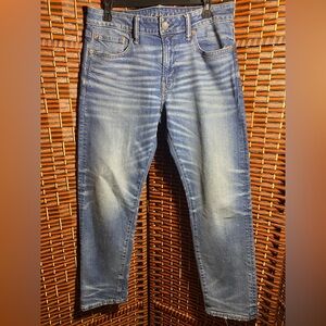 American Eagle Flex Slim Straight Jeans Men’s 31x30 Medium Wash Stretch Denim